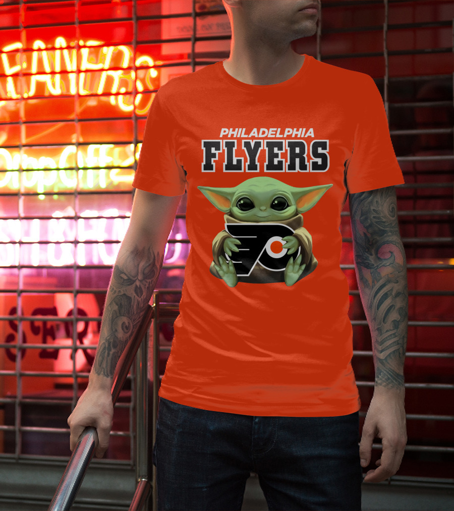 Philadelphia Flyers Baby Yoda T-Shirt