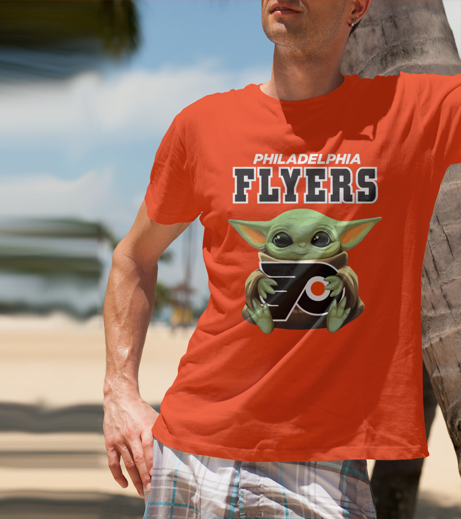 Philadelphia Flyers Baby Yoda T-Shirt