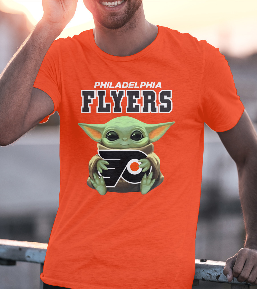 Philadelphia Flyers Baby Yoda T-Shirt