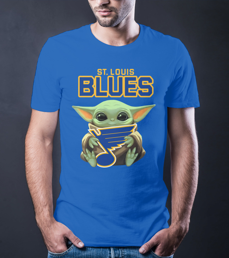 St. Louis Blues Baby Yoda T-Shirt