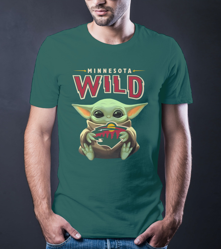 Minnesota Wild Baby Yoda T-Shirt