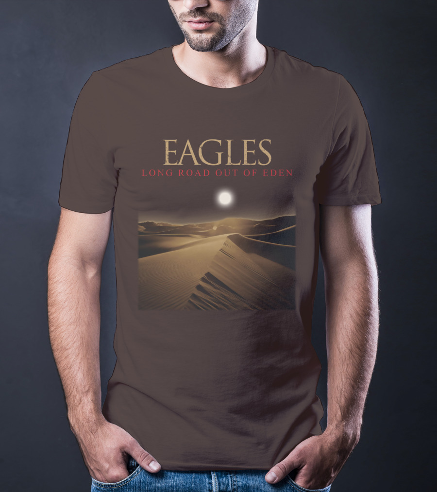 Eagles Long Road Out Of Eden Desert Scene T-Shirt