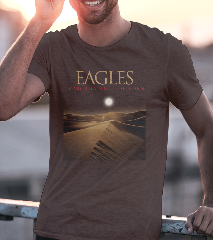 Eagles Long Road Out Of Eden Desert Scene T-Shirt