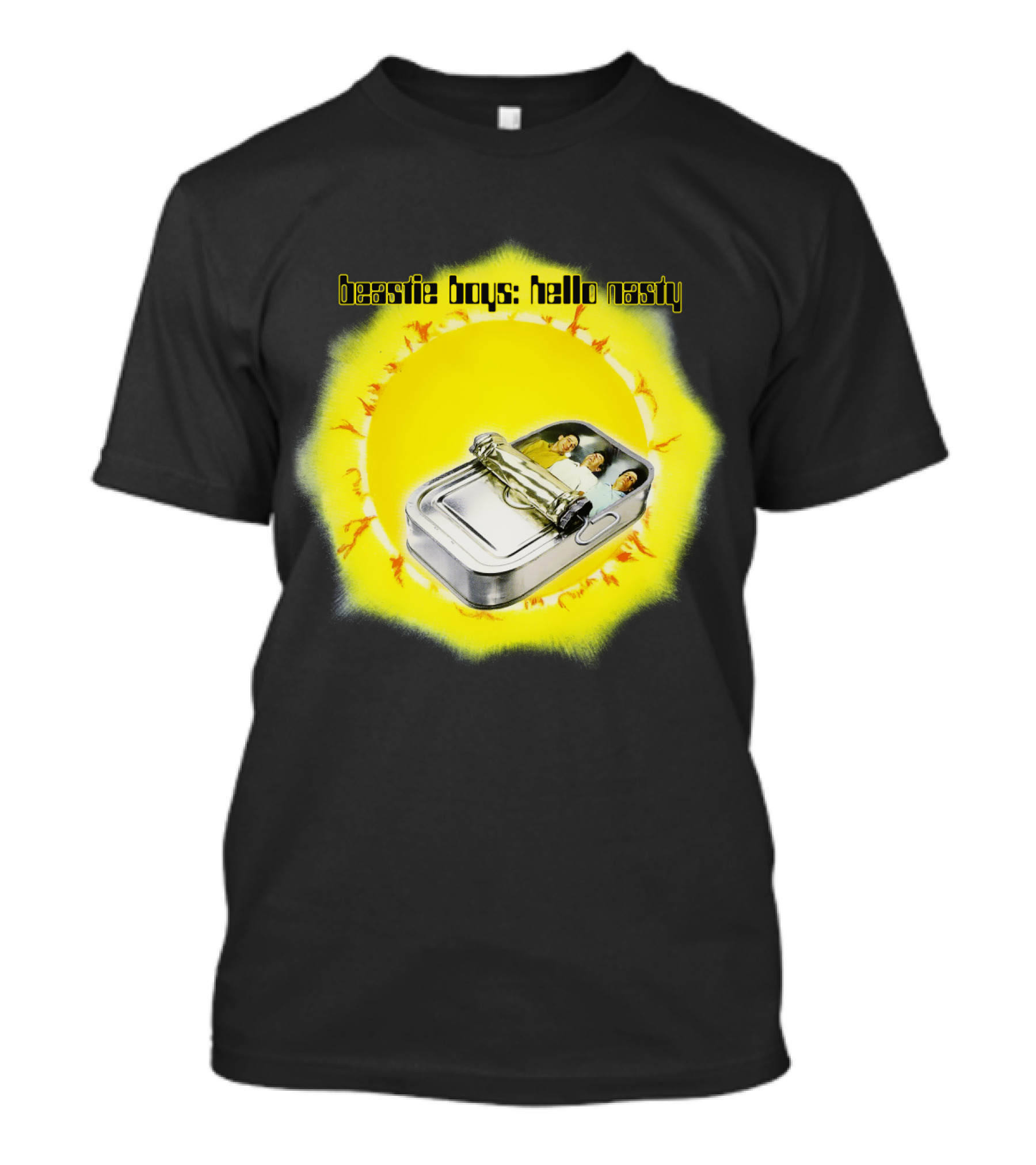 Beastie Boys: Hello Nasty Album Cover Yellow Background T-Shirt