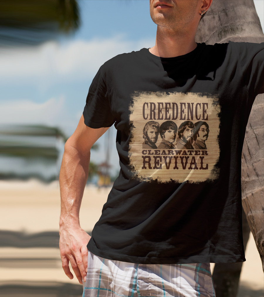 Creedence Clearwater Revival Band Portrait T-Shirt