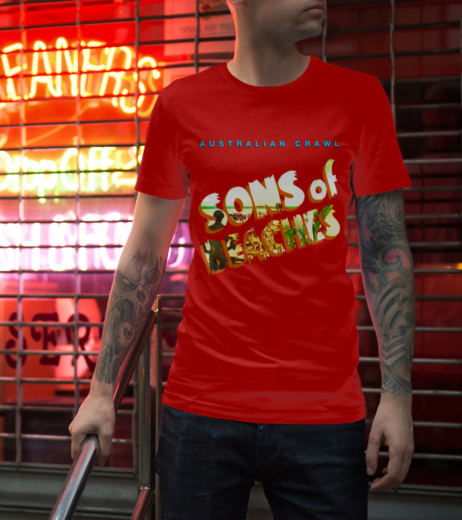 Australian Crawl Sons Of Beaches T-Shirt