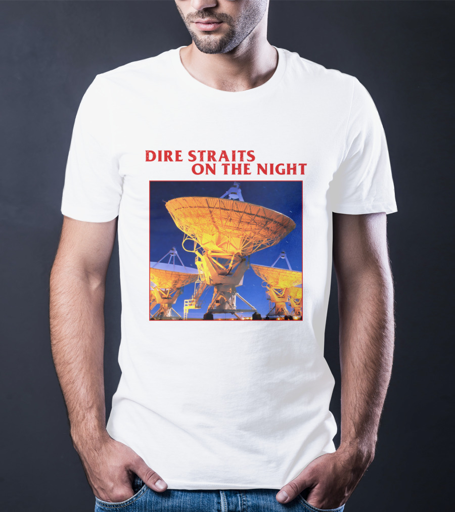 Dire Straits On The Night Satellite Dishes T-Shirt