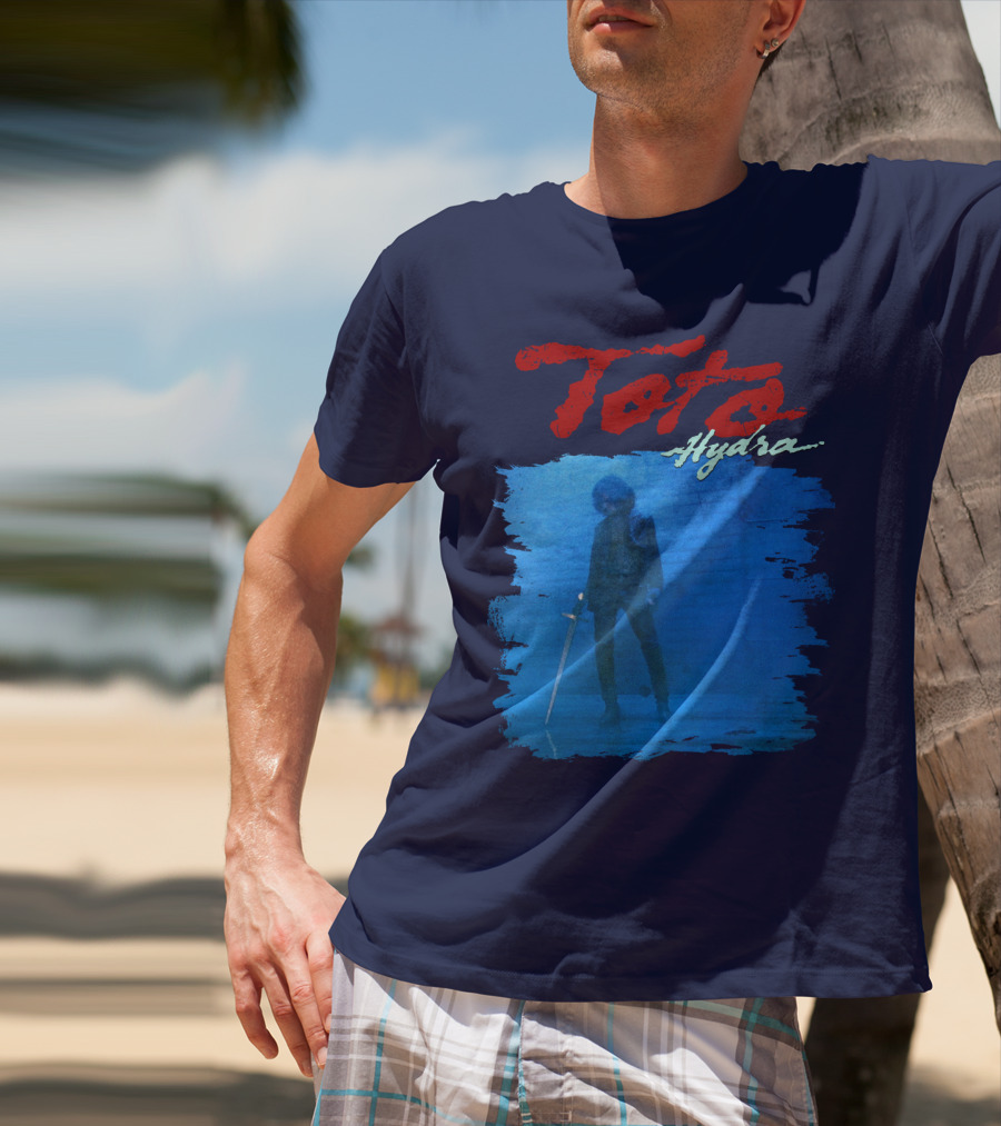 Toto Hydra Sword Figure Blue Square T-Shirt