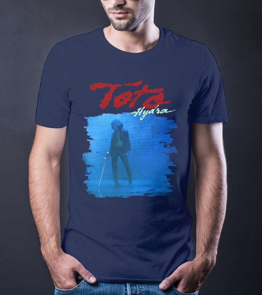 Toto Hydra Sword Figure Blue Square T-Shirt