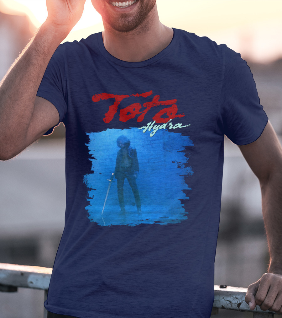 Toto Hydra Sword Figure Blue Square T-Shirt