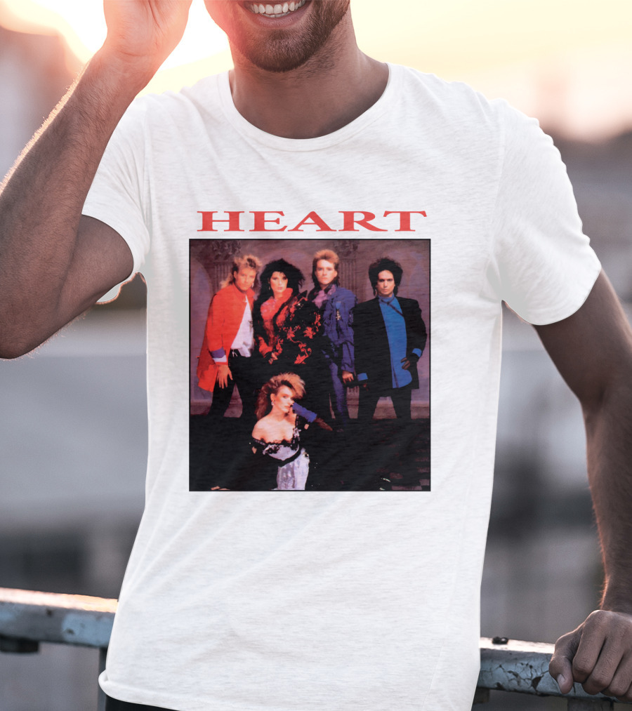 Heart Band Group Members Photograph T-Shirt