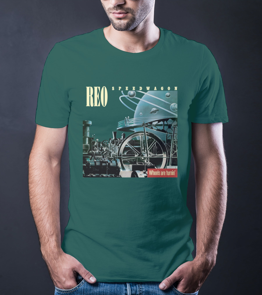 REO Speedwagon Wheels Are Turnin' Album Cover T-Shirt