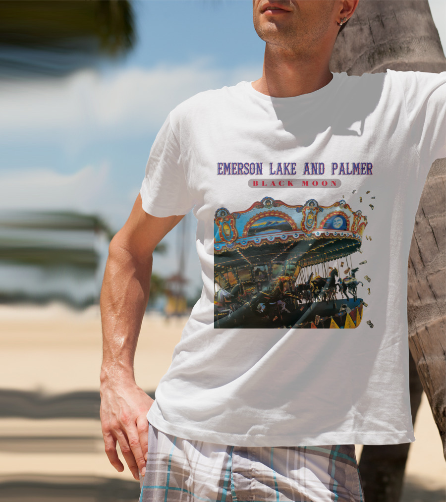 Emerson Lake And Palmer Black Moon Carousel T-Shirt