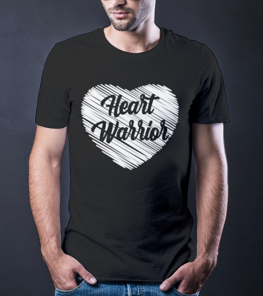 Heart Warrior Wear Red Heart Disease Awareness T-Shirt