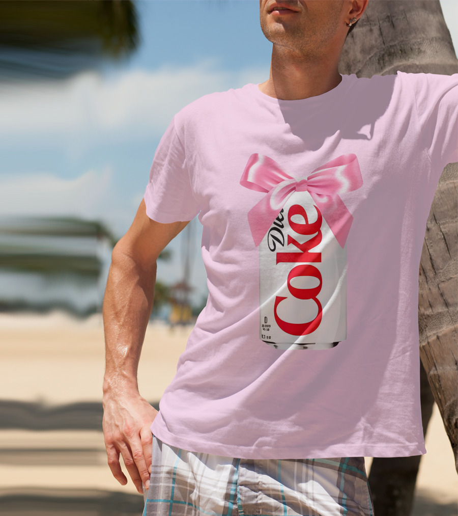 Pink Bow Diet Coke Can T-Shirt