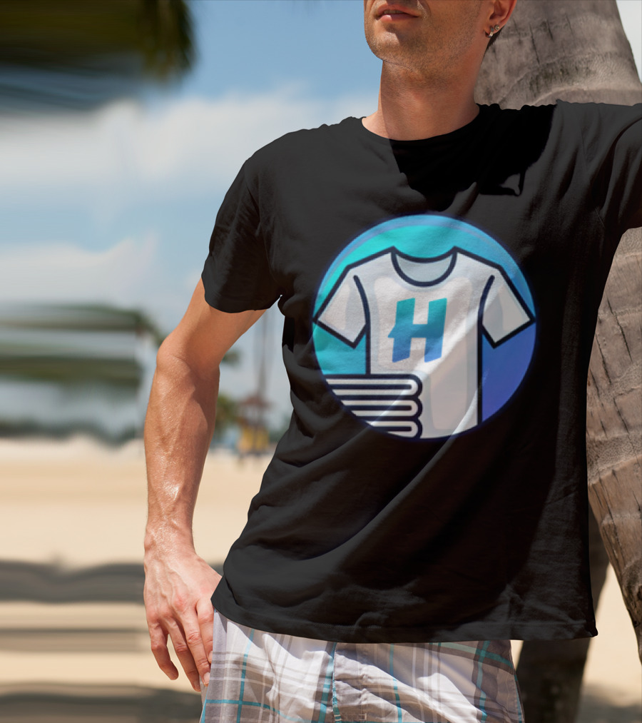 Hafrito H Logo On Shirt With Folded Laundry T-Shirt