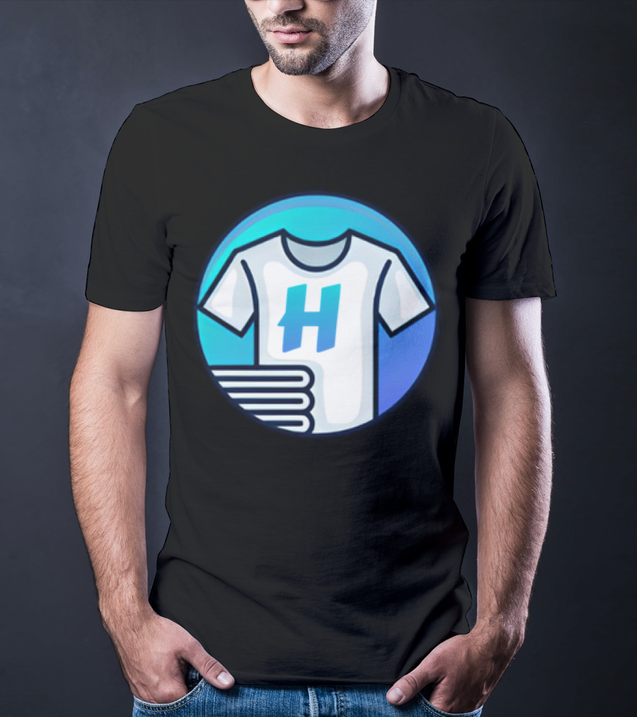 Hafrito H Logo On Shirt With Folded Laundry T-Shirt