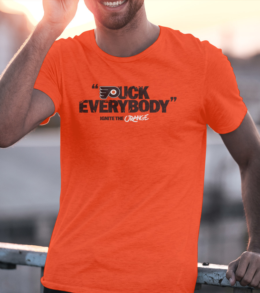 Philadelphia Flyers Puck Everybody Ignite The Orange T-Shirt