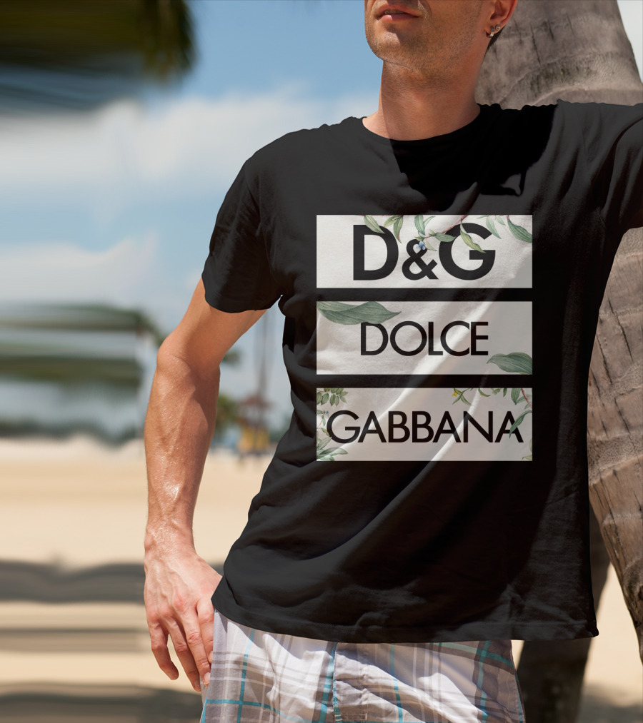 D&G Dolce Gabbana Botanical Leafs T-Shirt