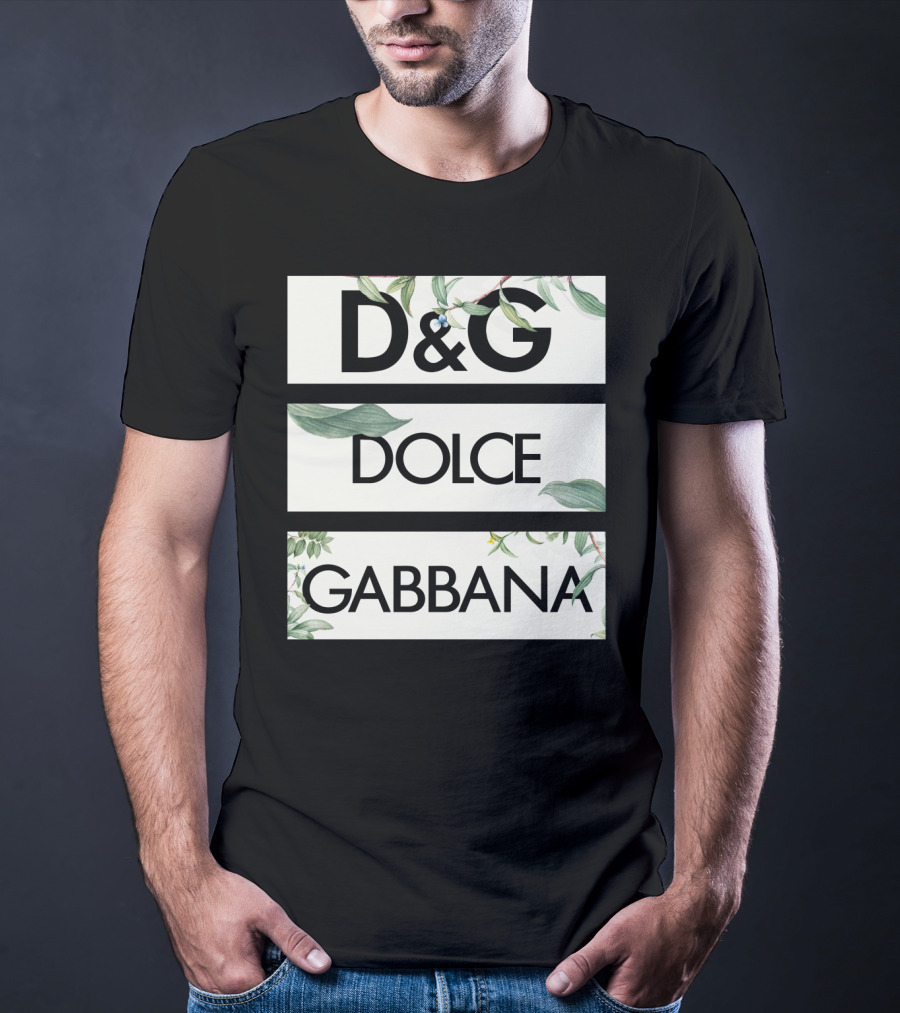 D&G Dolce Gabbana Botanical Leafs T-Shirt