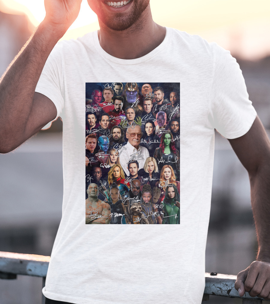 MV 001 Marvel Cinematic Universe Collage T-Shirt