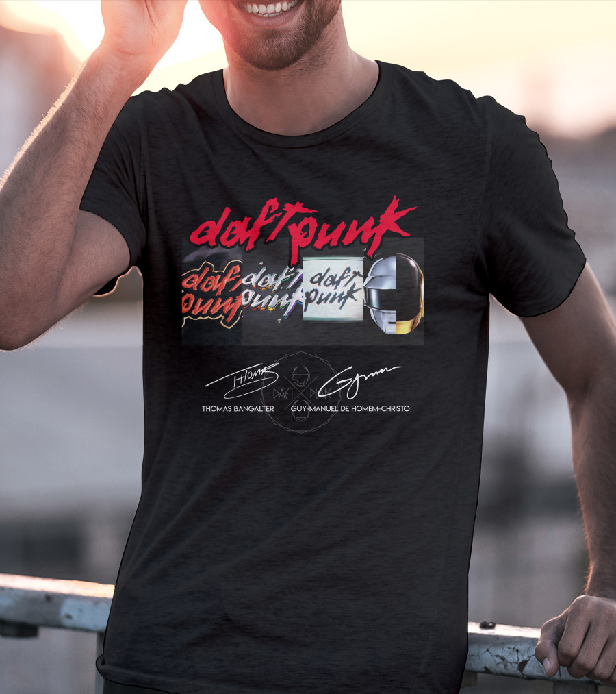 Daft Punk Thomas Bangalter Guy-Manuel De Homem-Christo Logos Icons T-Shirt