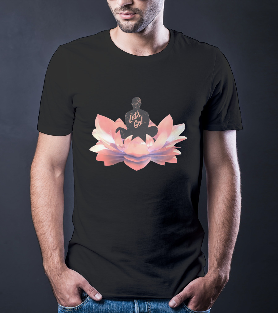 Let's Go Lotus Blossom Silhouette T-Shirt