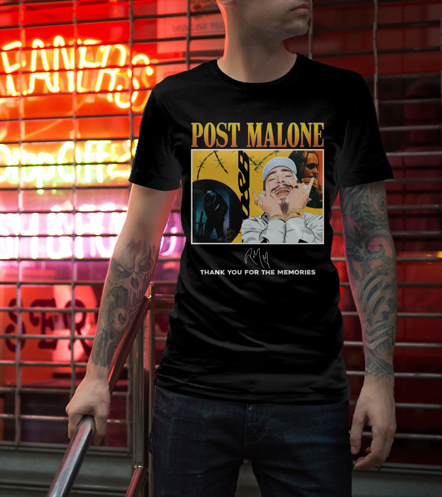 Post Malone Thank You For The Memories T-Shirt