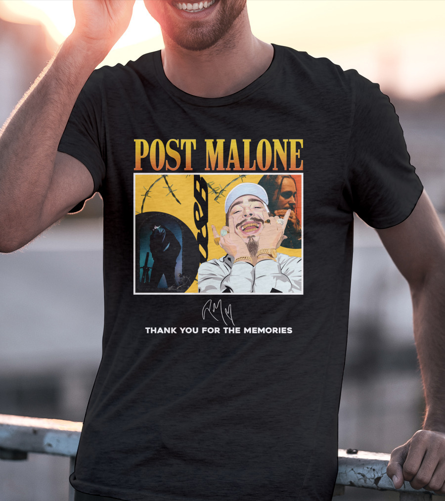 Post Malone Thank You For The Memories T-Shirt