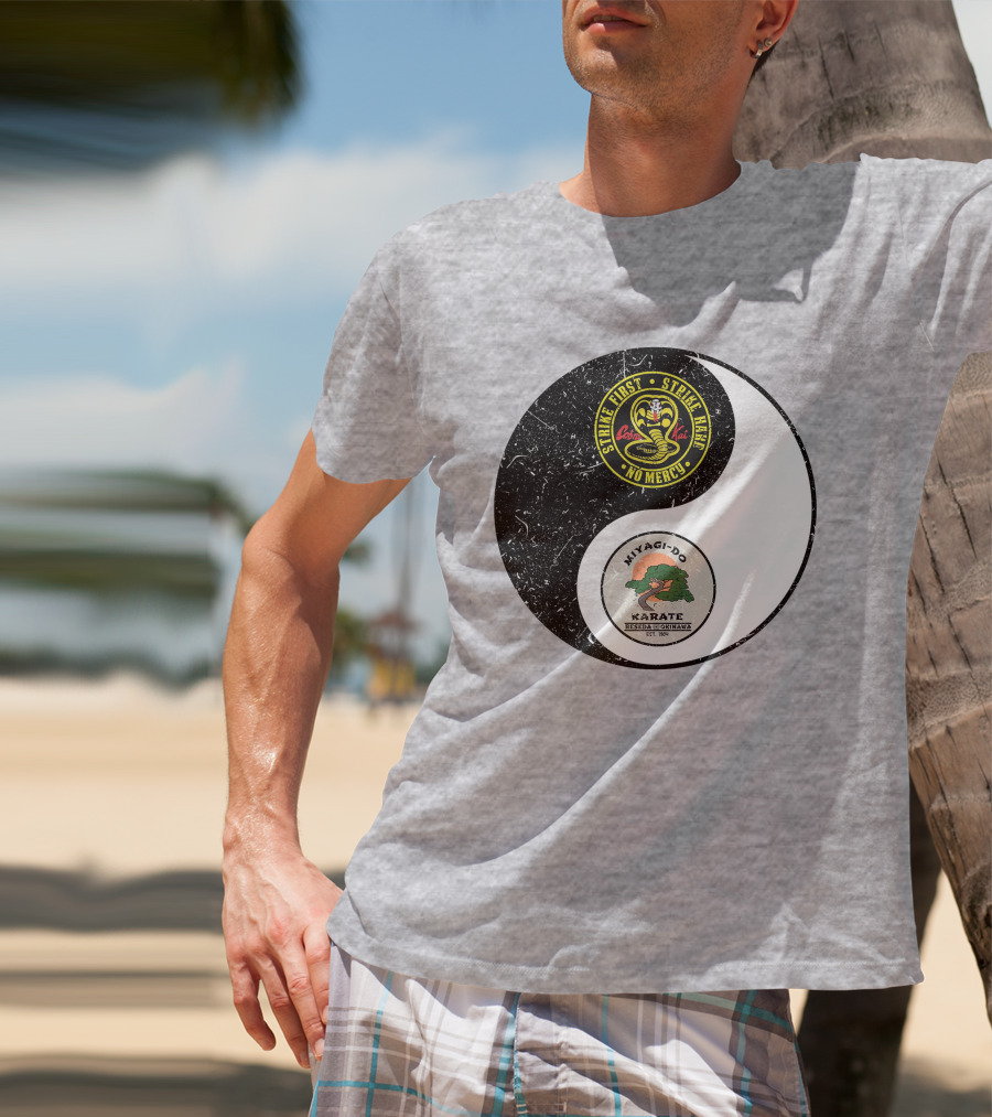Cobra Kai Strike First Miyagi-Do Karate Yin Yang T-Shirt