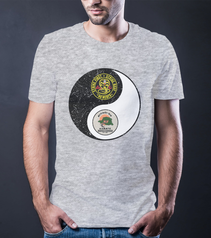 Cobra Kai Strike First Miyagi-Do Karate Yin Yang T-Shirt