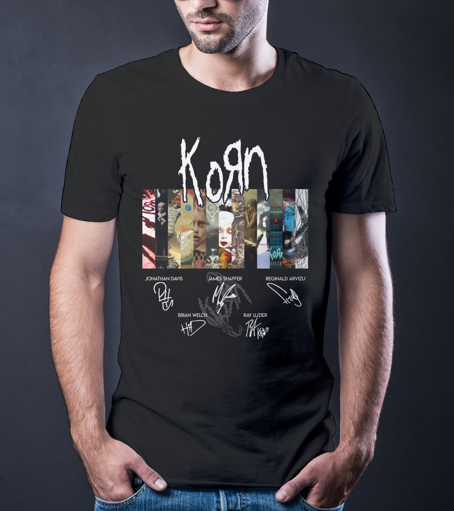 Korn Artwork And Signatures Compilation T-Shirt