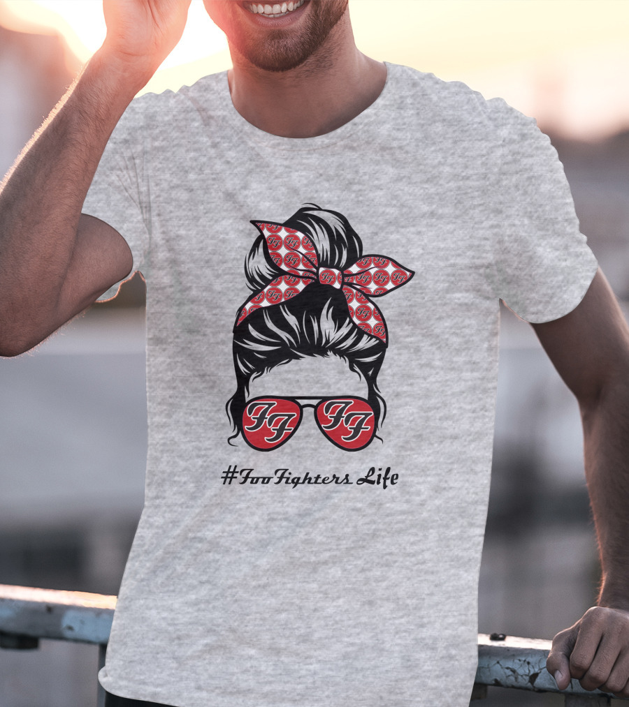 #Foofighterslife Ff Bandana Sunglasses T-Shirt
