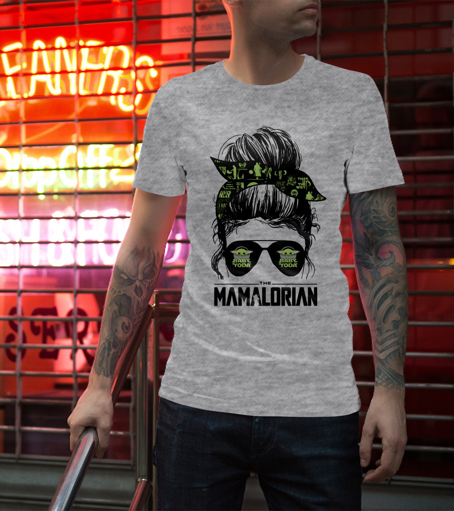The Mamalorian Baby Yoda Grogu Star Wars T-Shirt