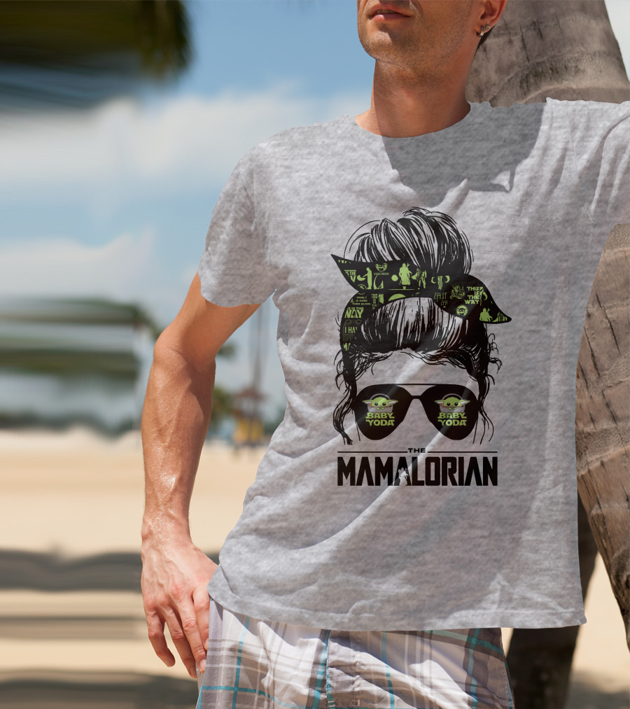 The Mamalorian Baby Yoda Grogu Star Wars T-Shirt