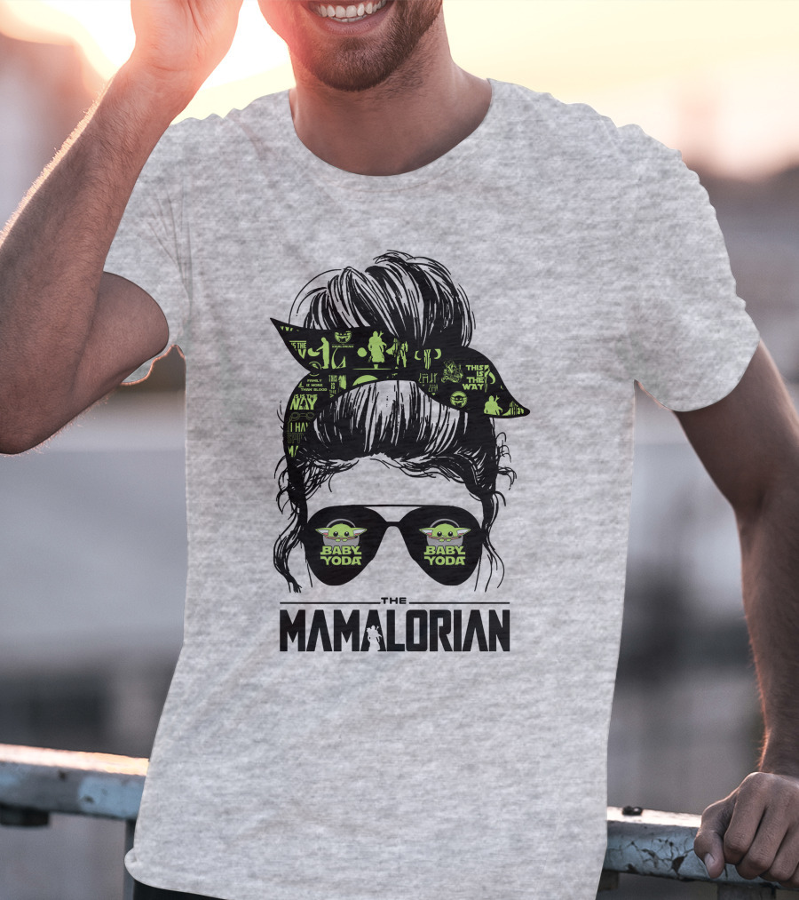 The Mamalorian Baby Yoda Grogu Star Wars T-Shirt