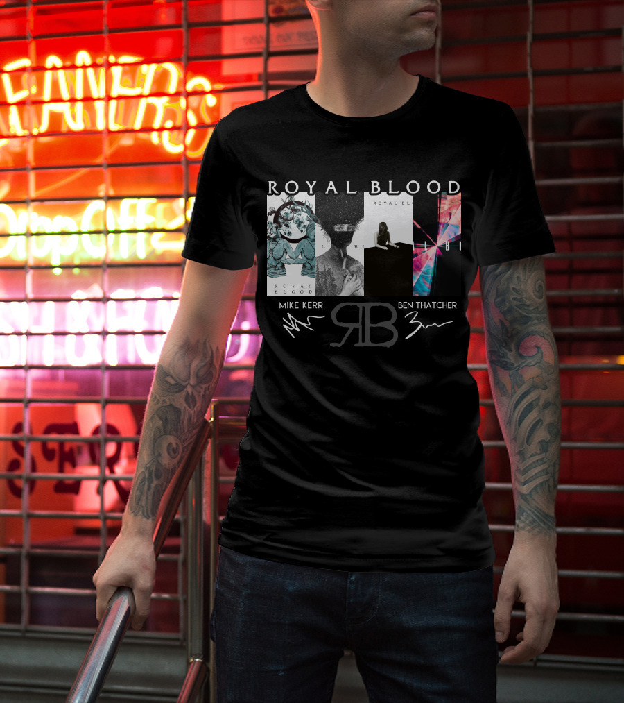 Royal Blood Mike Kerr Ben Thatcher Rb Signatures T-Shirt