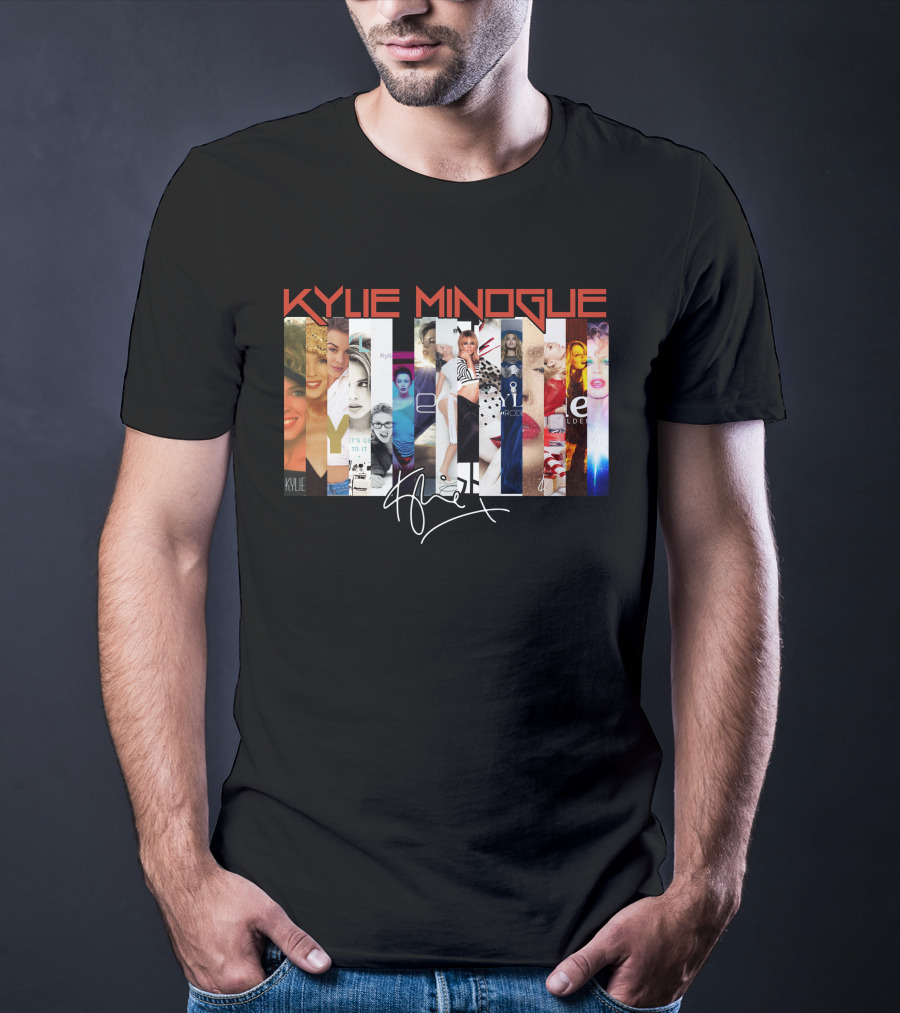 Kylie Minogue Collage With Signature T-Shirt
