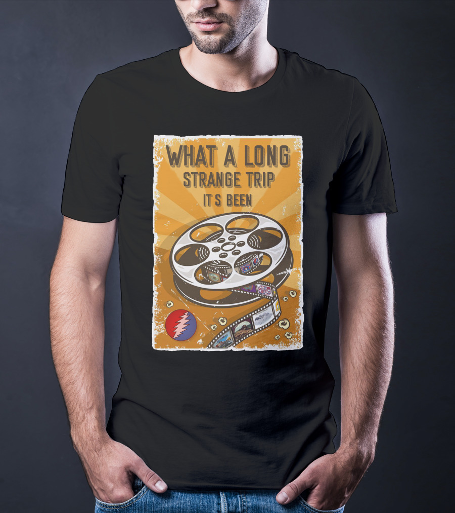 What A Long Strange Trip It's Been Grateful Dead Film Reel T-Shirt
