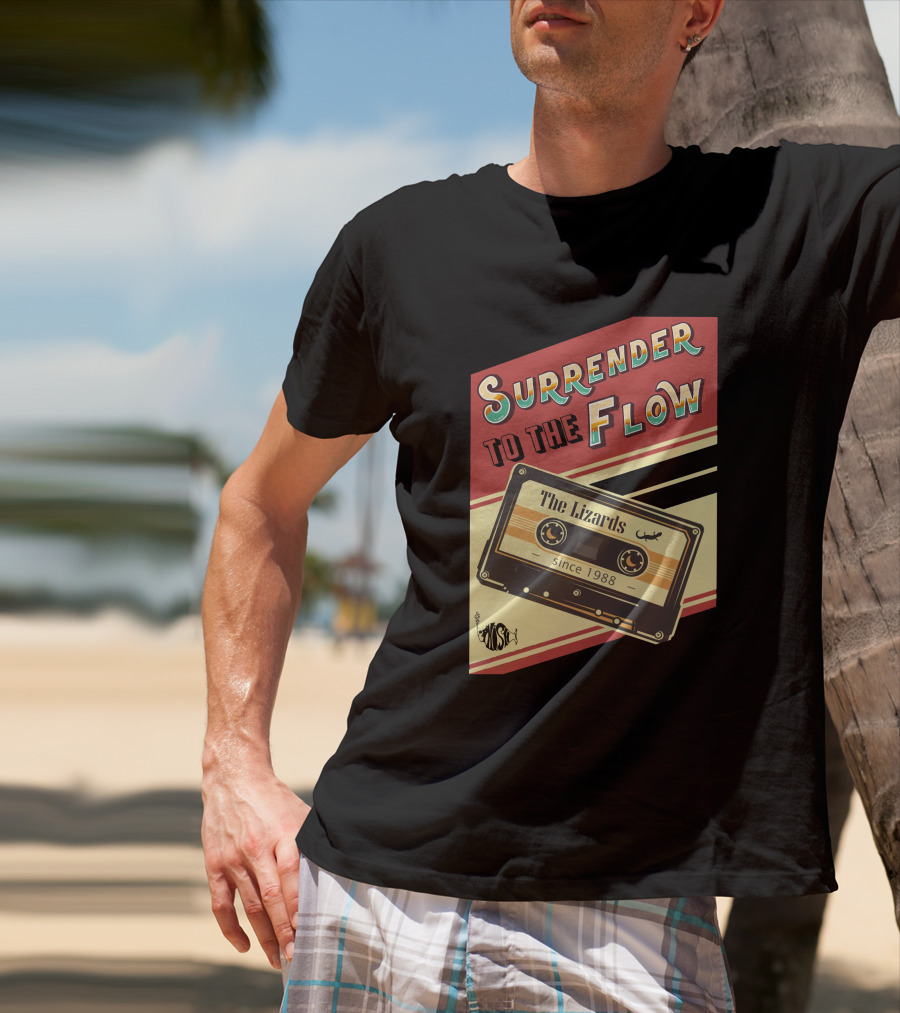 Surrender To The Flow The Lizards Since 1988 Cassette T-Shirt