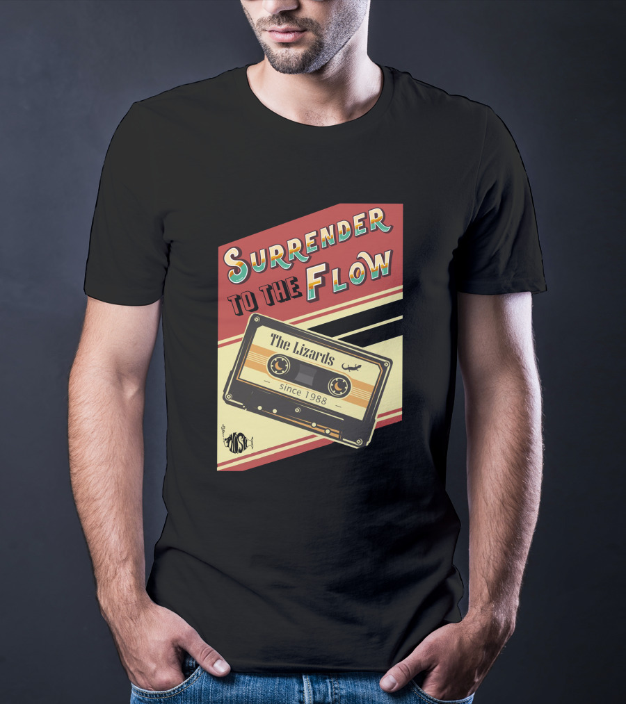 Surrender To The Flow The Lizards Since 1988 Cassette T-Shirt