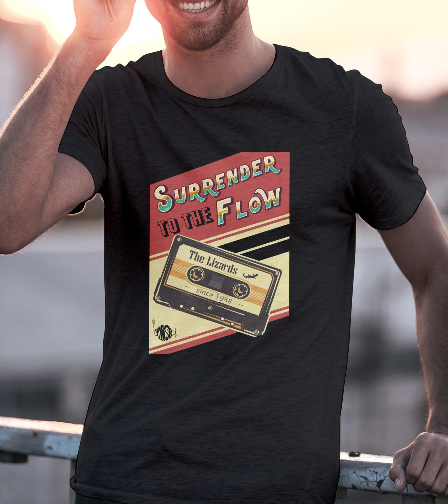Surrender To The Flow The Lizards Since 1988 Cassette T-Shirt