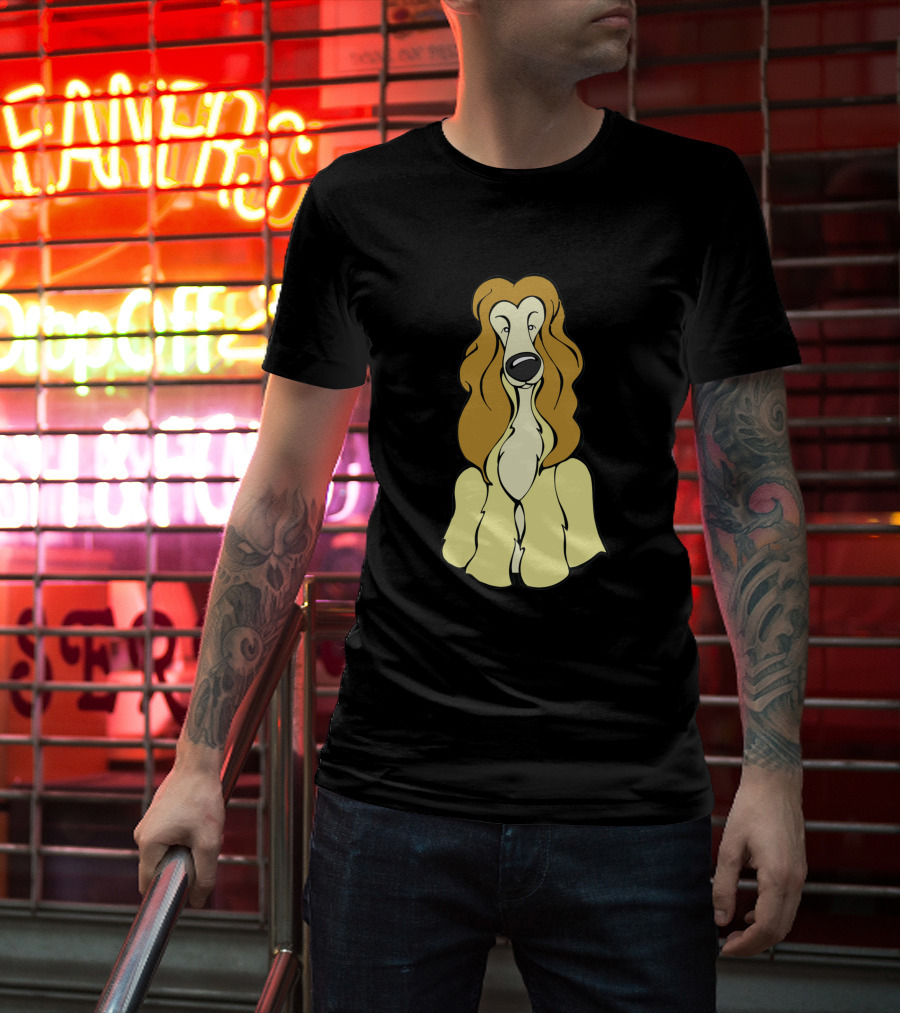 Afghan Hound Illustration 42487 T-Shirt