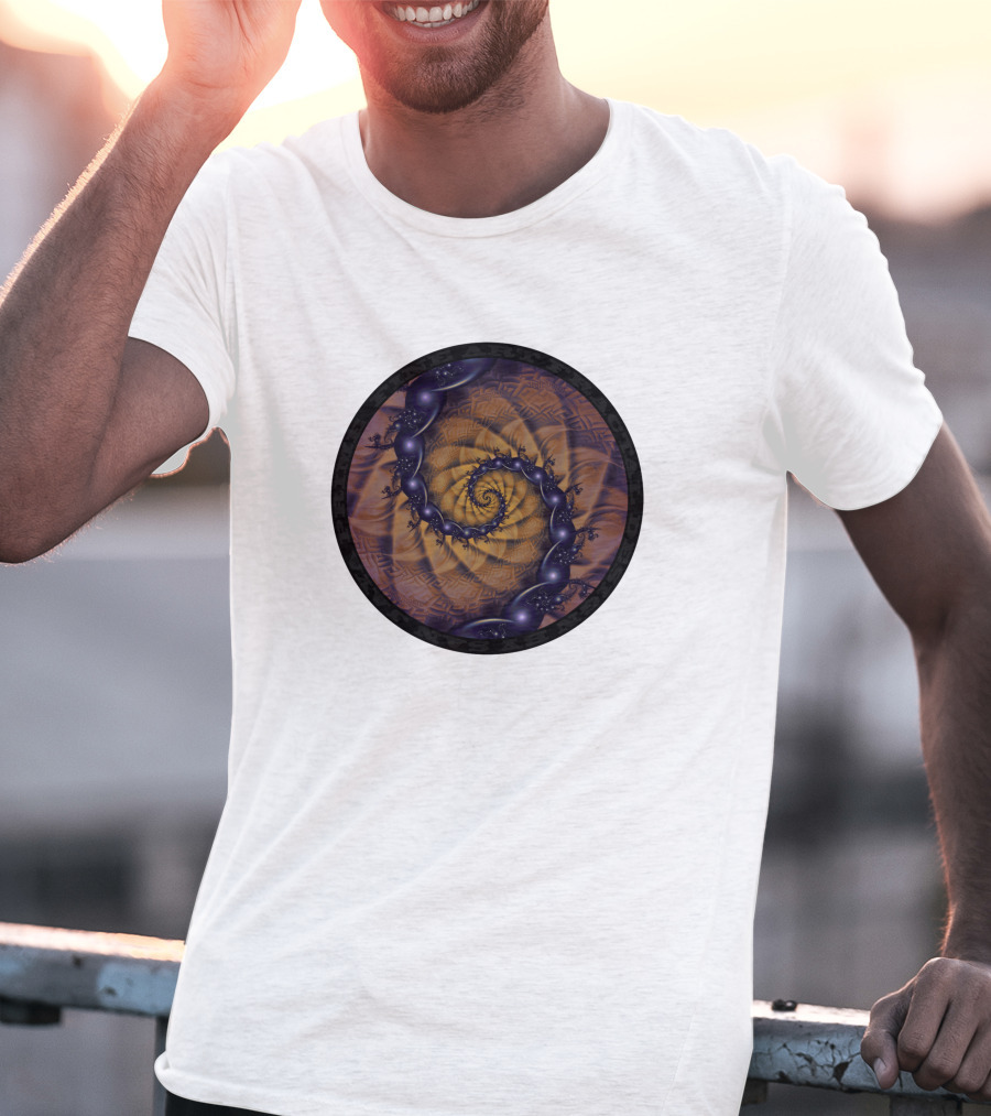 An Emperor Scorpion's Dark Fractal Spiral 1001 Details T-Shirt