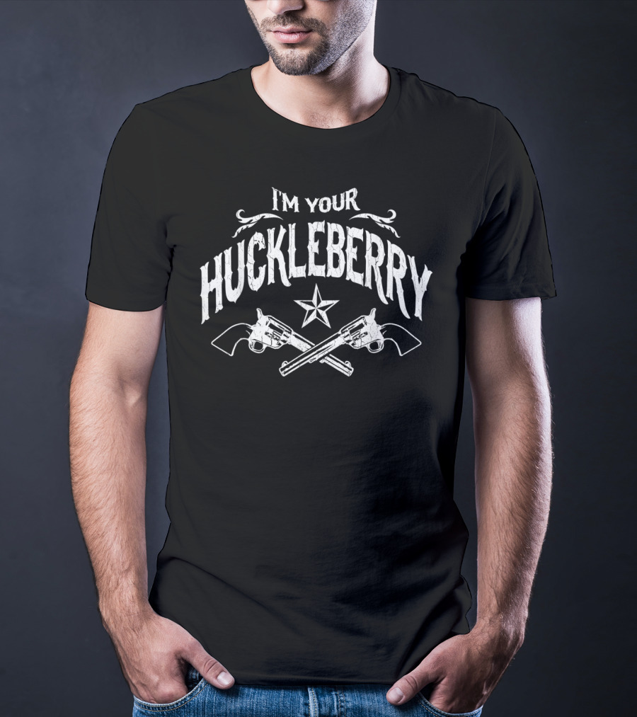 I'm Your Huckleberry Vintage Distressed Pistols Star T-Shirt