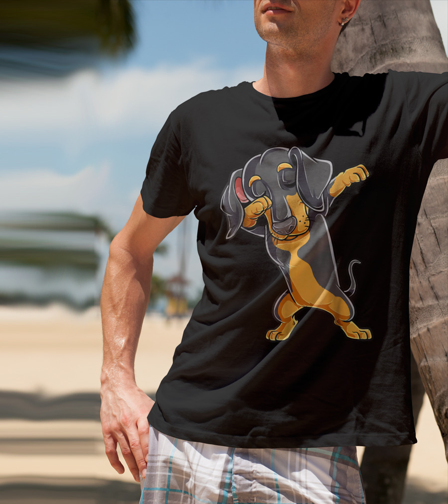 Dabbing Dachshund Puppy Lovers Dab Dance Boys T-Shirt