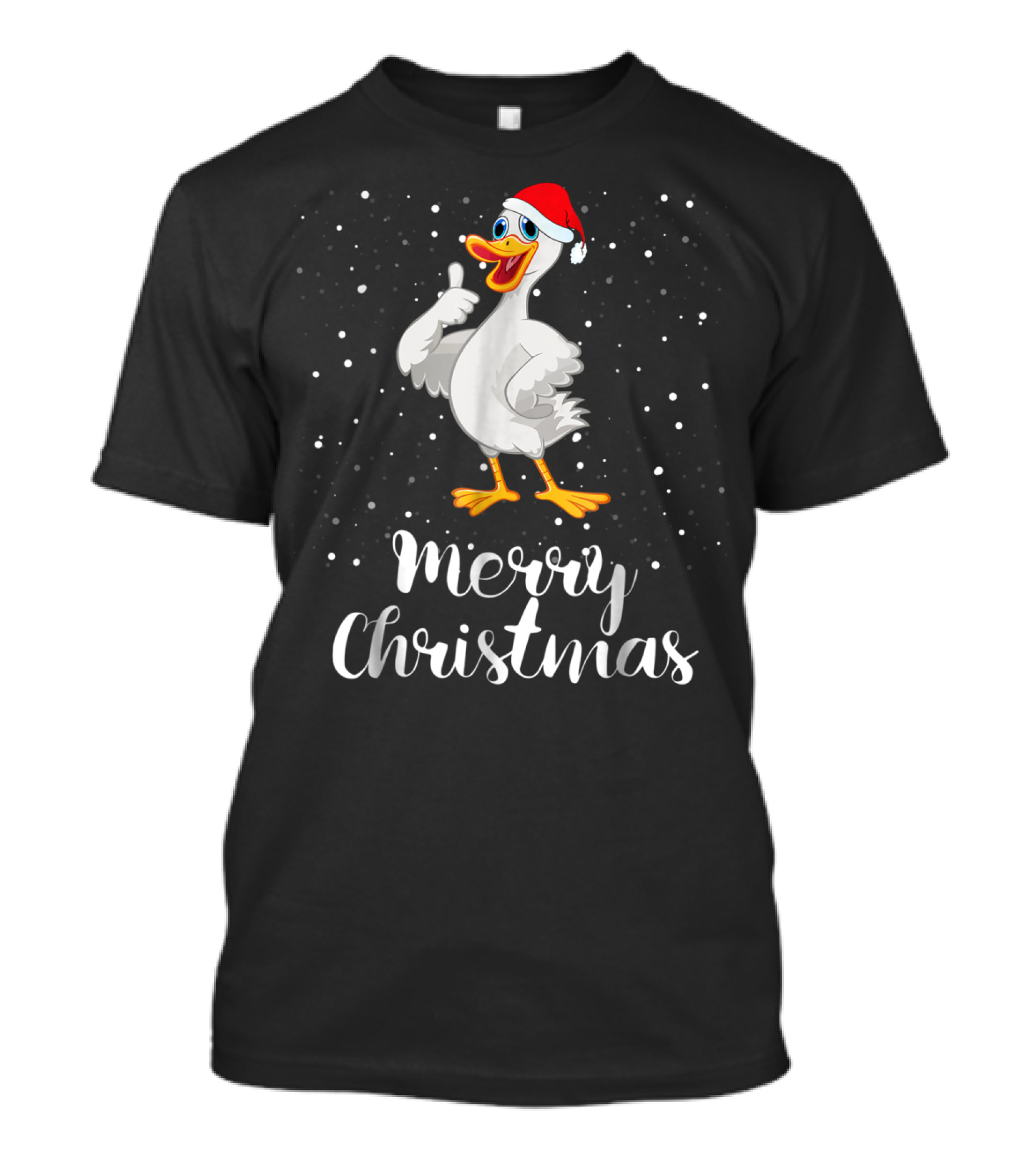 Merry Christmas Goose Funny Matching Family Group T-Shirt