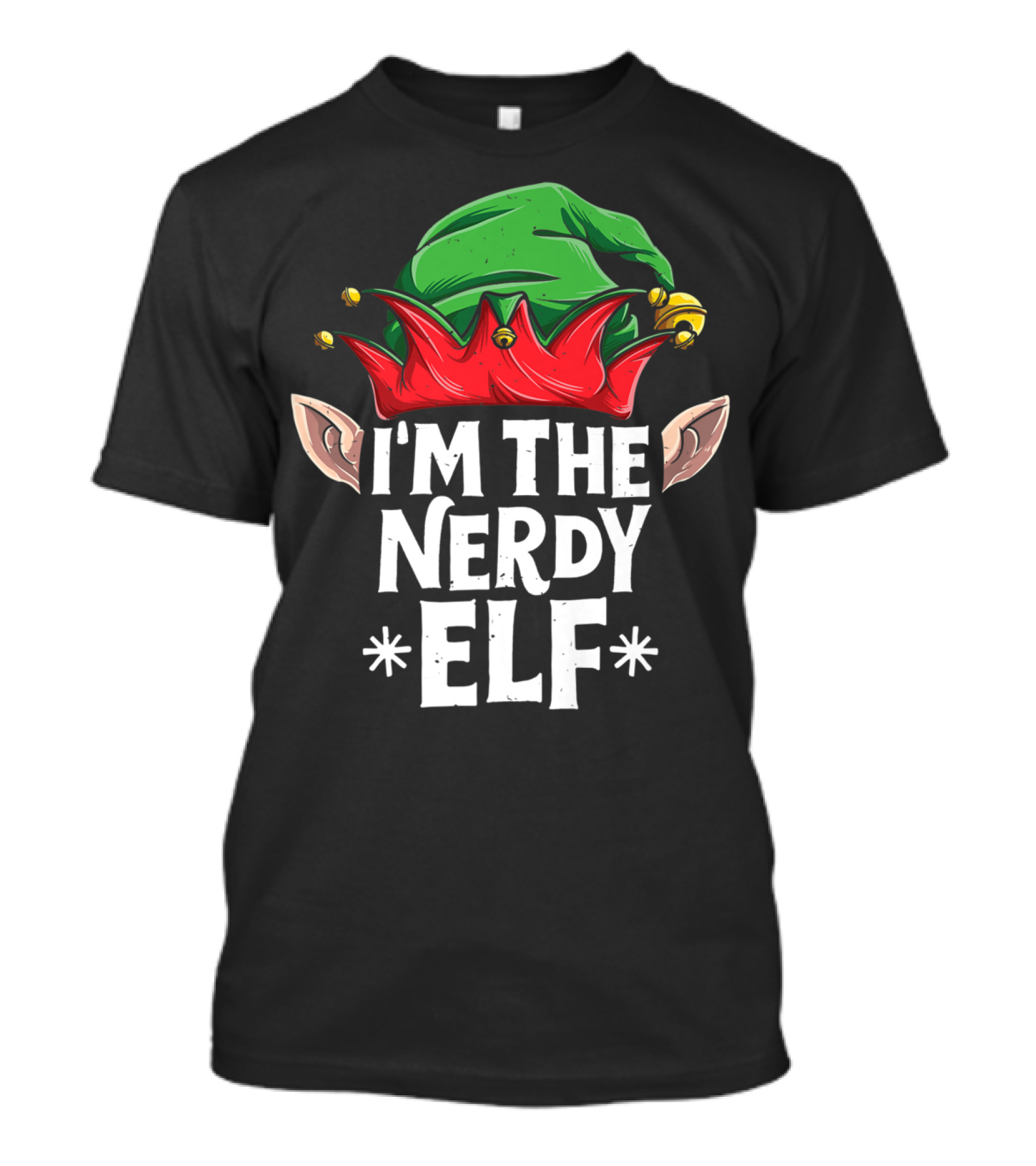 I'm The Nerdy Elf Christmas Family Matching Holiday T-Shirt