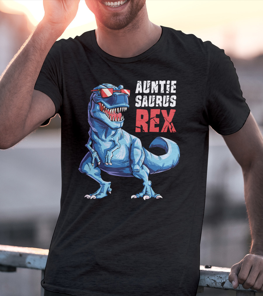 Auntiesaurus Rex Auntie Saurus Dinosaur Women Aunt10 T-Shirt