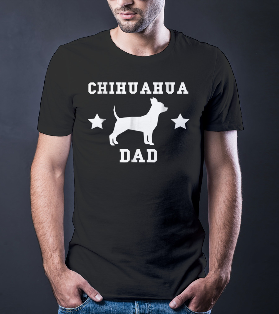 Chihuahua Dad Mens Chihuahua Stars T-Shirt